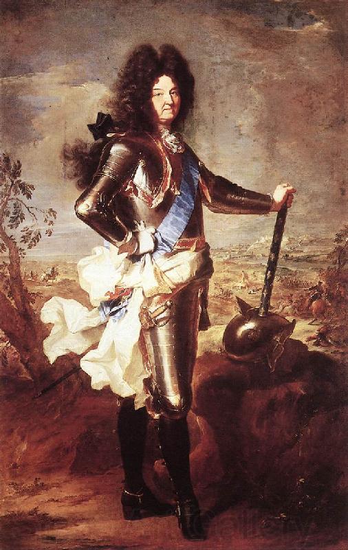 RIGAUD, Hyacinthe Portrait of Louis XIV Norge oil painting art